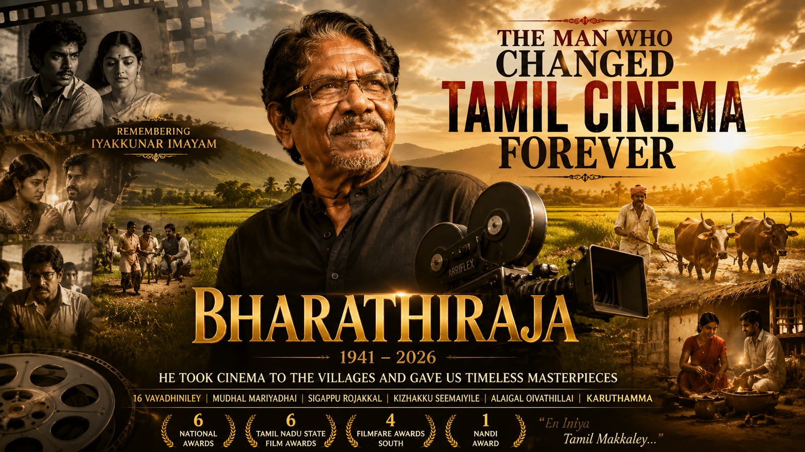 Bharathiraja: The Visionary Who Took Tamil Cinema From Studios to Villages and Changed Indian Cinema Forever