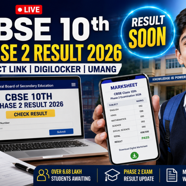 CBSE Class 10 Second Board Result 2026 LIVE Phase 2 Result Anytime Soon Direct Link & DigiLocker