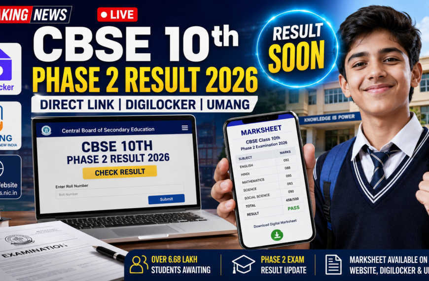 CBSE Class 10 Second Board Result 2026 LIVE Phase 2 Result Anytime Soon | Direct Link & DigiLocker