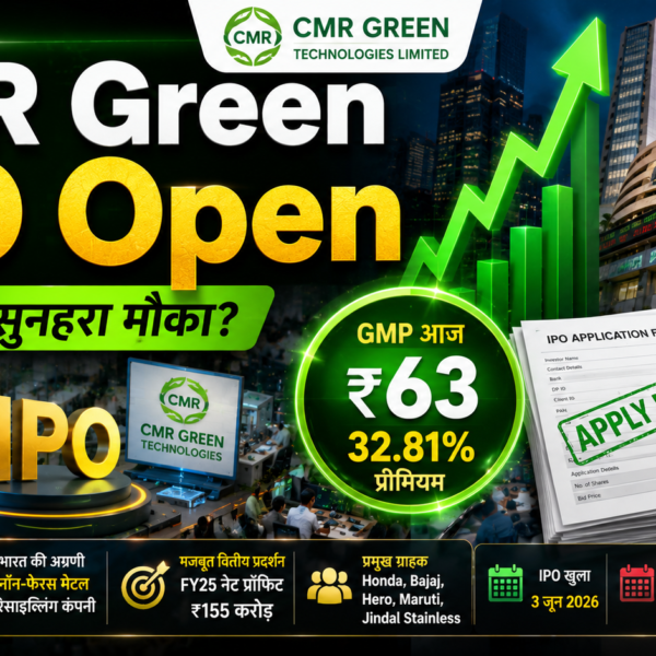 CMR Green IPO Open Today: GMP Jumps Over 32%, Should You Apply or Avoid?