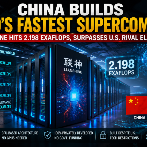China Beats America in Supercomputer Race with Lianshine!