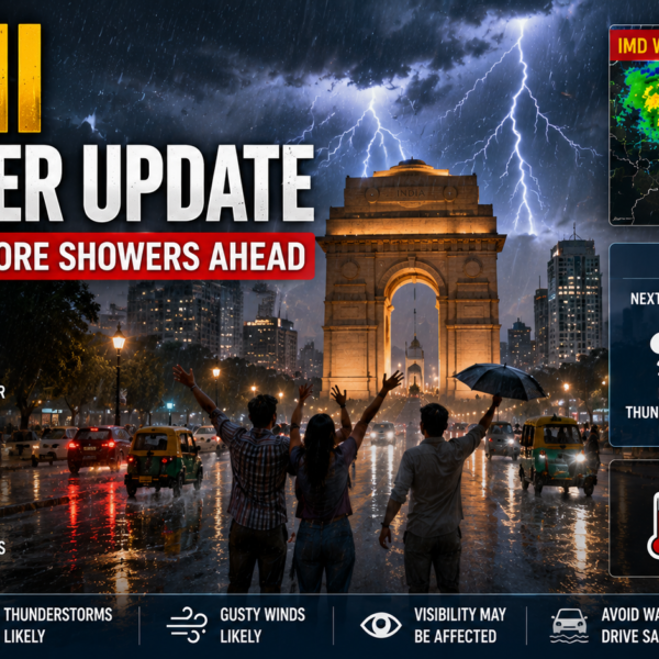 Delhi Weather Update Rain Brings Relief from Heat, IMD Predicts More Showers Over Next Two Days