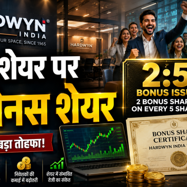 Hardwyn India Announces 2:5 Bonus Issue, Investors to Get 2 Free Shares for Every 5 Held