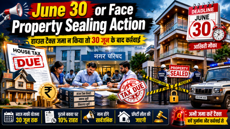 House Tax Alert Pay Before June 30 or Face Property Sealing Action