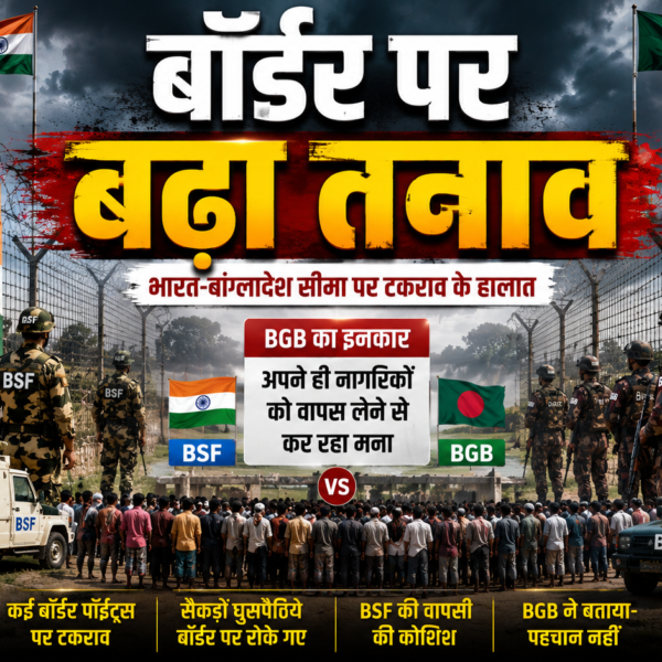 India-Bangladesh Border Standoff Over Bangladeshi Infiltrators