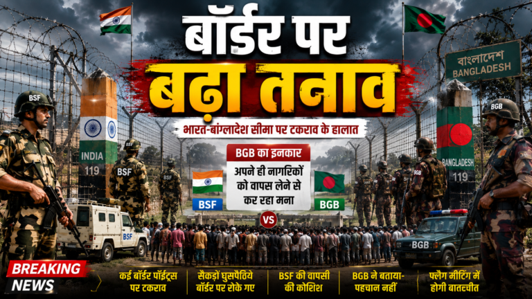India-Bangladesh Border Standoff Over Bangladeshi Infiltrators