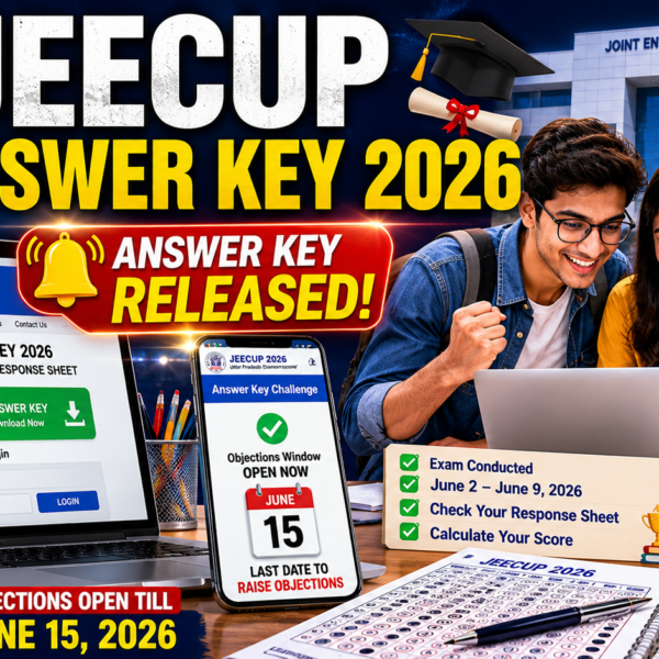 JEECUP Answer Key 2026 Out! UP Polytechnic Students Can Challenge Answers Till June