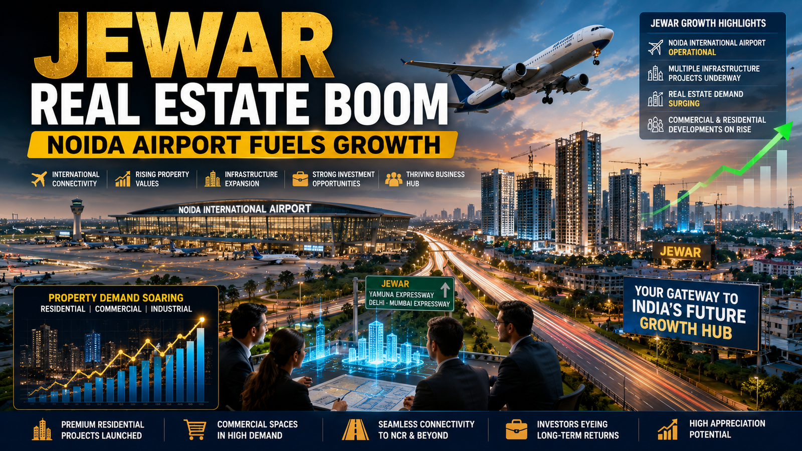 Noida International Airport Sparks Real Estate Boom in Jewar, Property Demand Surges
