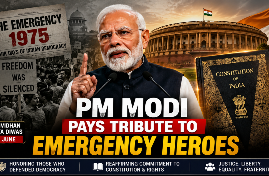 PM Modi Remembers Emergency Heroes on Samvidhan Hatya Diwas
