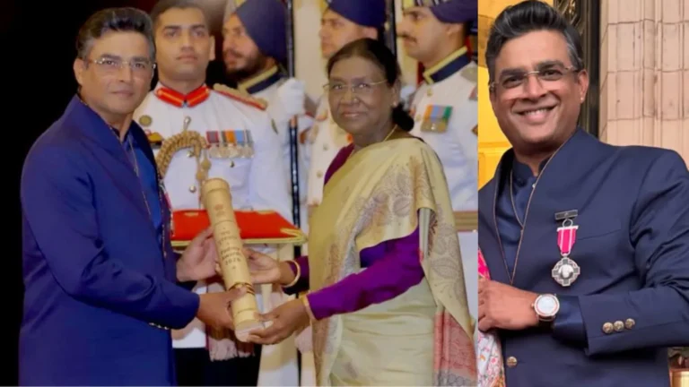 R. Madhavan Turns Heads with Rare ₹40 Lakh Titan Nebula Watch at Padma Shri Ceremony