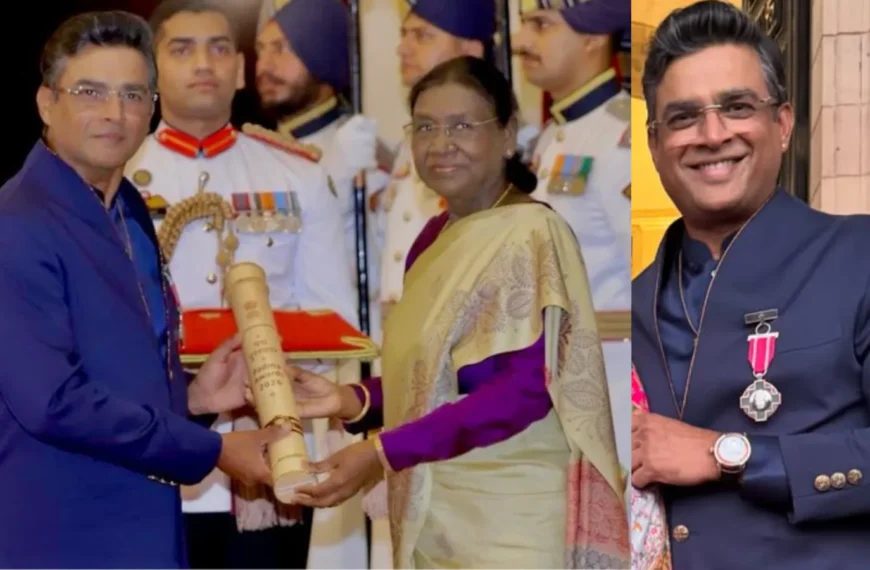 R. Madhavan Turns Heads with Rare ₹40 Lakh Titan Nebula Watch at Padma Shri Ceremony