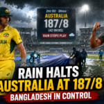 Rain Stops Australia at 1878! Bangladesh Take Control in 2nd ODI