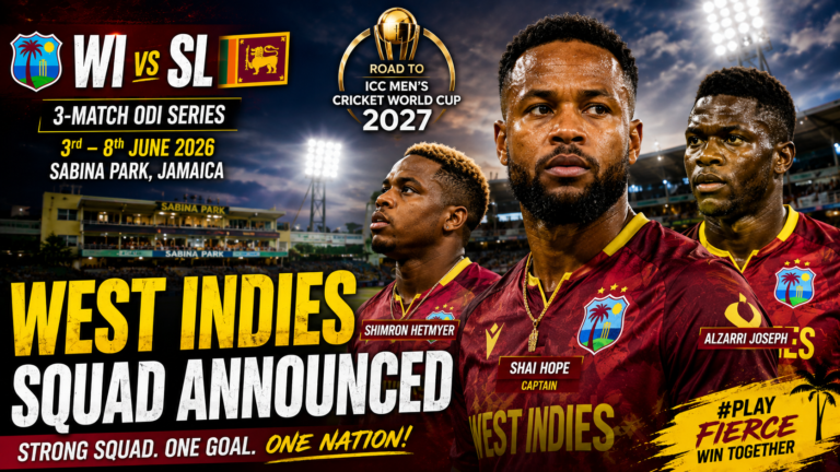 West Indies Name Squad for Sri Lanka ODIs