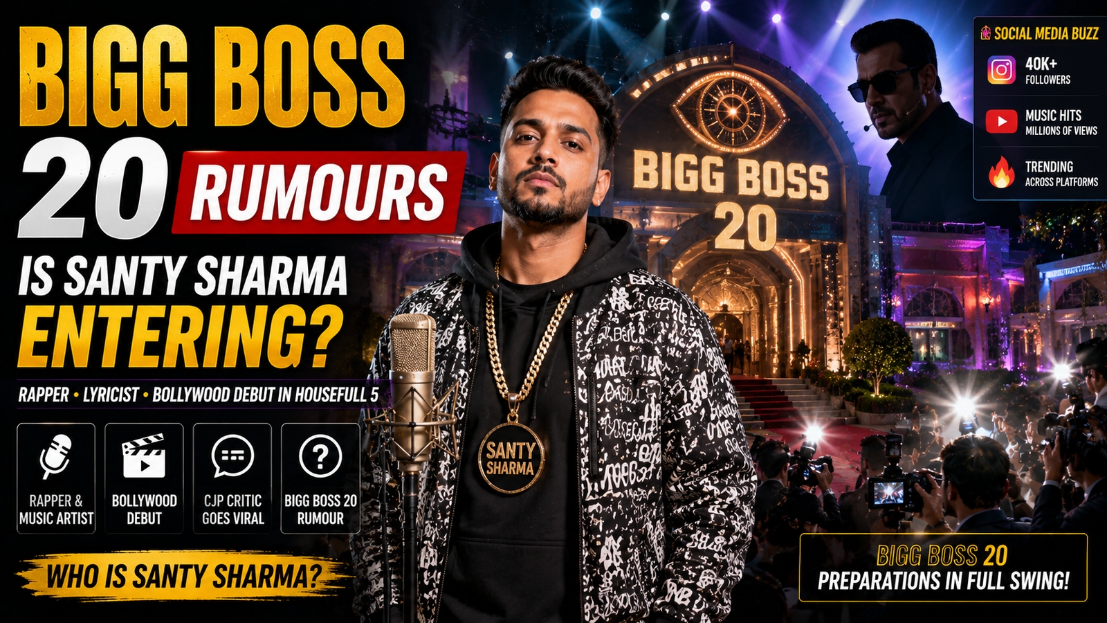 santy sharma bigg boss