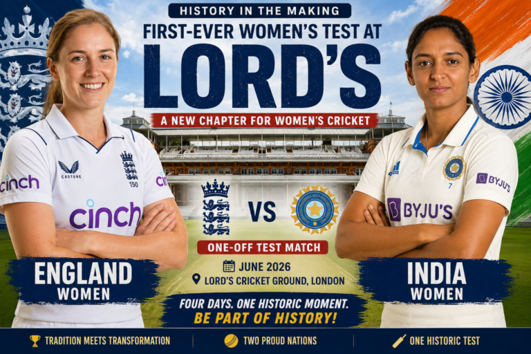 England vs India Women's Test Live Historic First Match at Lord's Begins