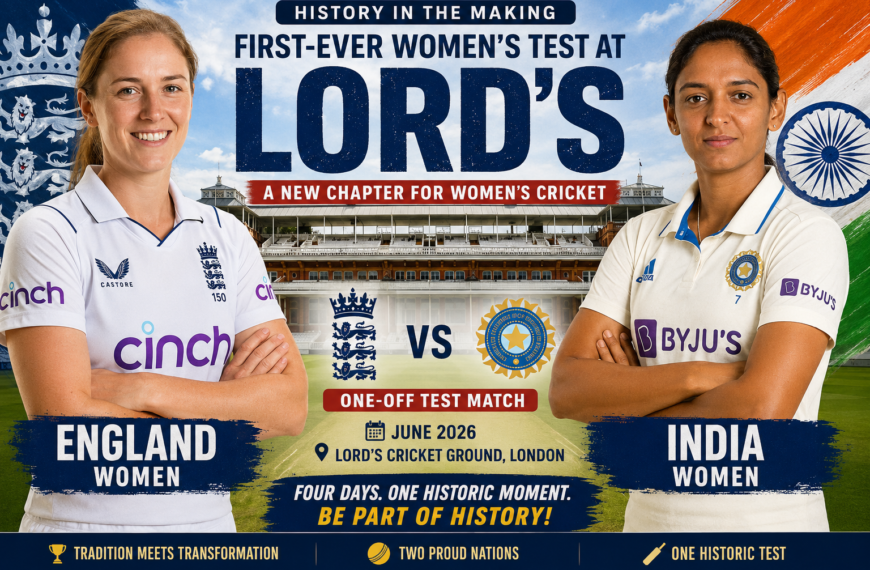 England vs India Women's Test Live Historic First Match at Lord's Begins