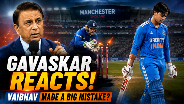 Sunil Gavaskar Criticises Vaibhav Sooryavanshi's Dismissal