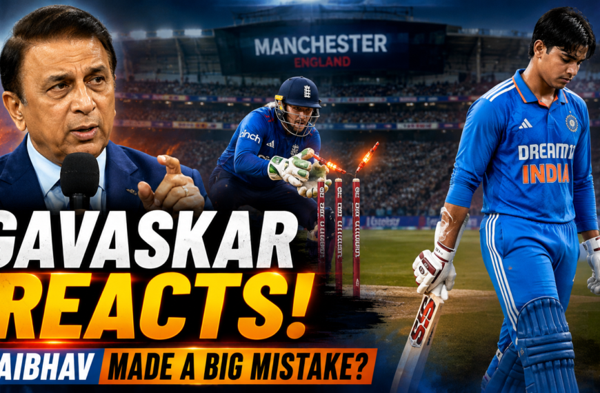 Sunil Gavaskar Criticises Vaibhav Sooryavanshi's Dismissal