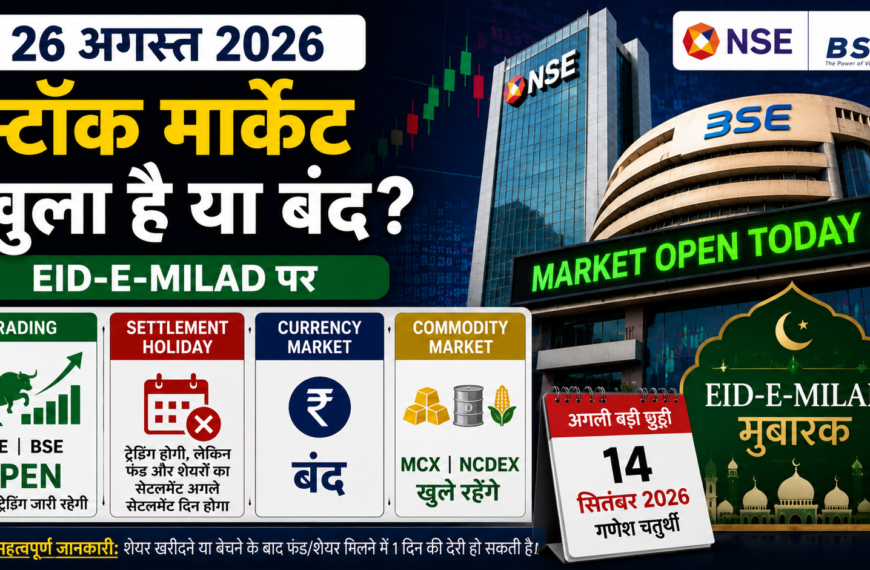 Stock Market Today 26 August 2026