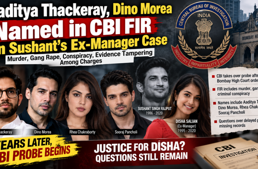 Aaditya Thackeray, Dino Morea Named in CBI FIR in Disha Salian Death Case: What the CBI Probe Says