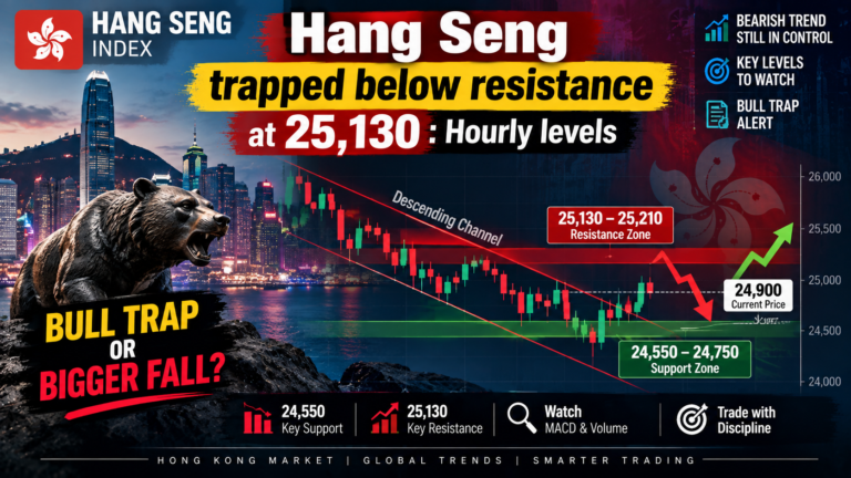 Hang Seng Index 25,130 पर बड़ा Resistance, आगे क्या होगा
