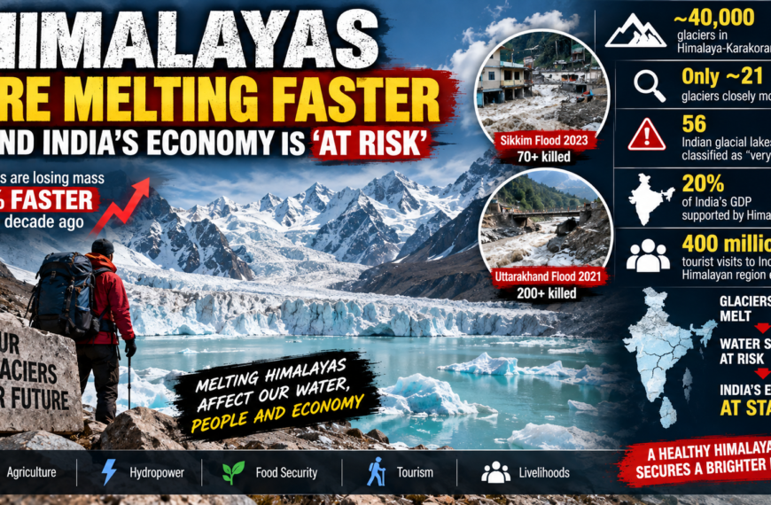 Himalayan Glaciers Losing Mass 65% Faster, Big Warning for India