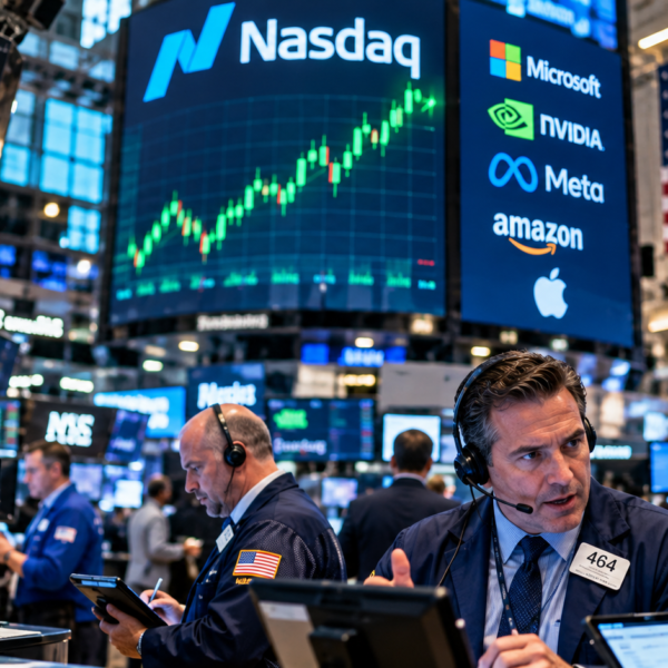 Nasdaq Hits Record High as Tech Stocks Rally