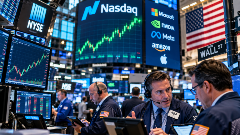 Nasdaq Hits Record High as Tech Stocks Rally