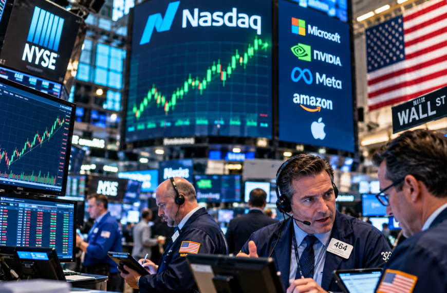 Nasdaq Hits Record High as Tech Stocks Rally