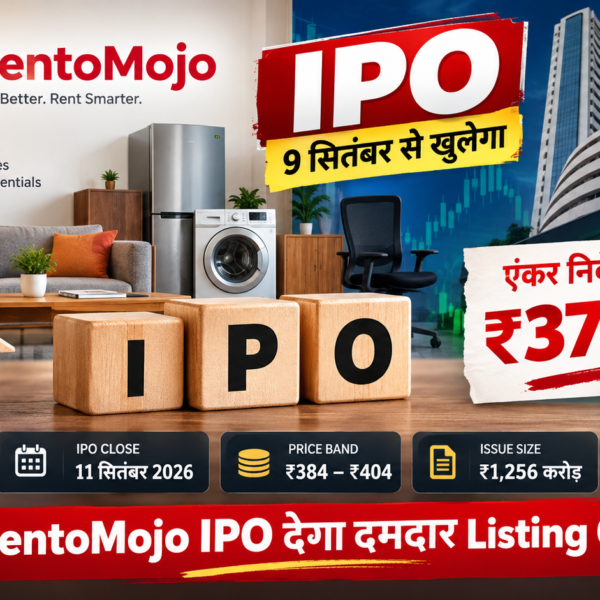 RentoMojo IPO GMP Today: ₹404 के शेयर पर कितना Listing Gain?