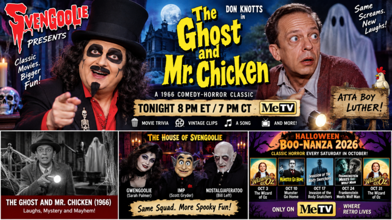 Svengoolie Airs The Ghost and Mr. Chicken Tonight on MeTV