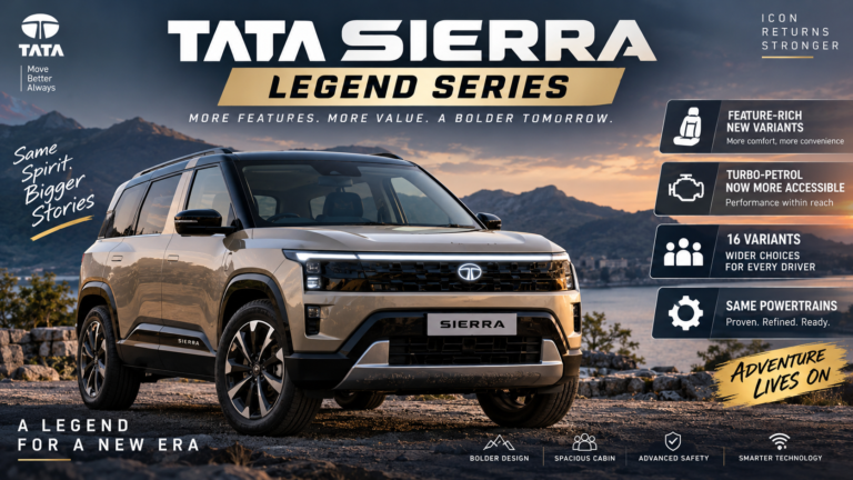Tata Sierra Legend Series Launched With More Features