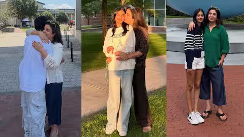 farah khan triplets college goodbye