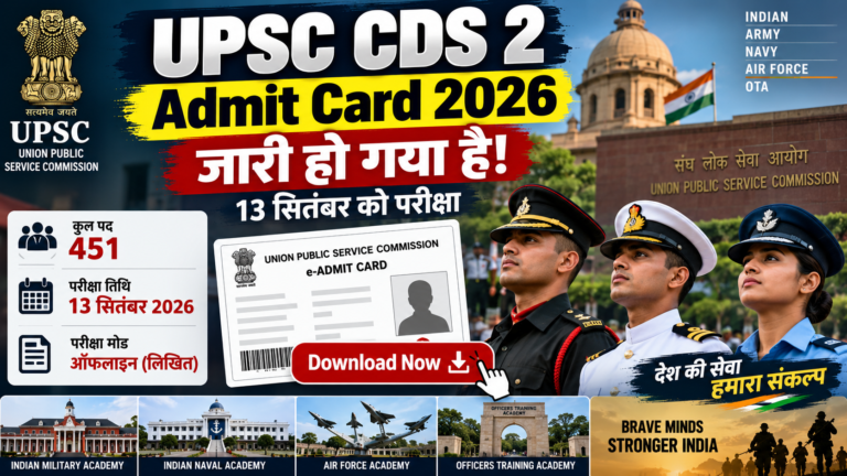 upsc nda admit card 2026