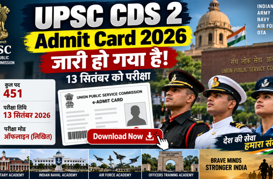 upsc nda admit card 2026