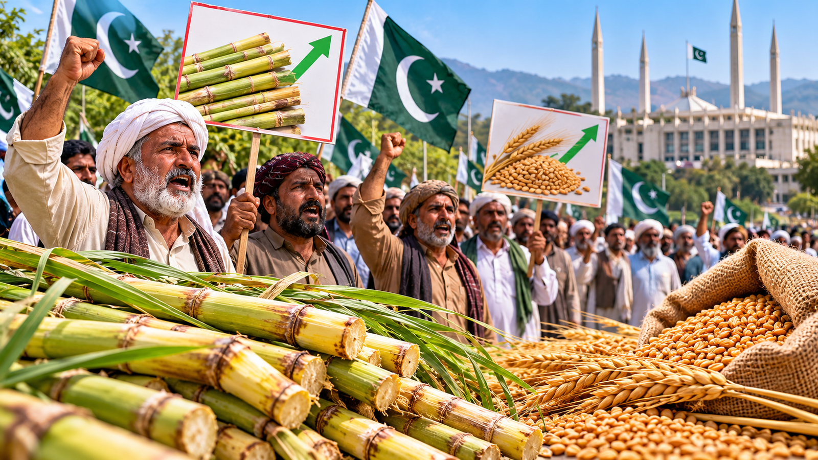 Pakistani Farmers’ Protest Against Rising Crop Prices