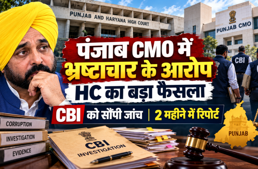 पंजाब CMO केस: HC ने CBI को सौंपी जांच