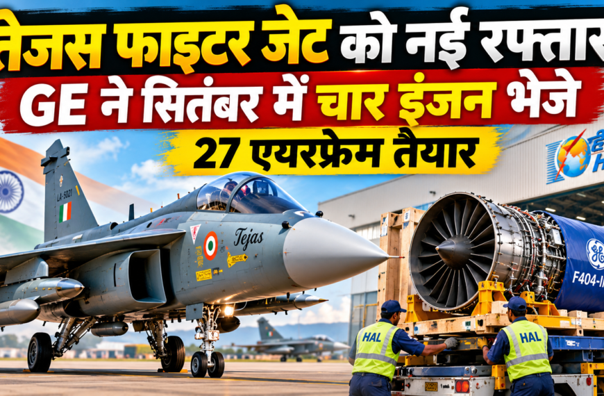 एचएएल Tejas Mk1A को नई रफ्तार, GE ने भेजे 4 इंजन